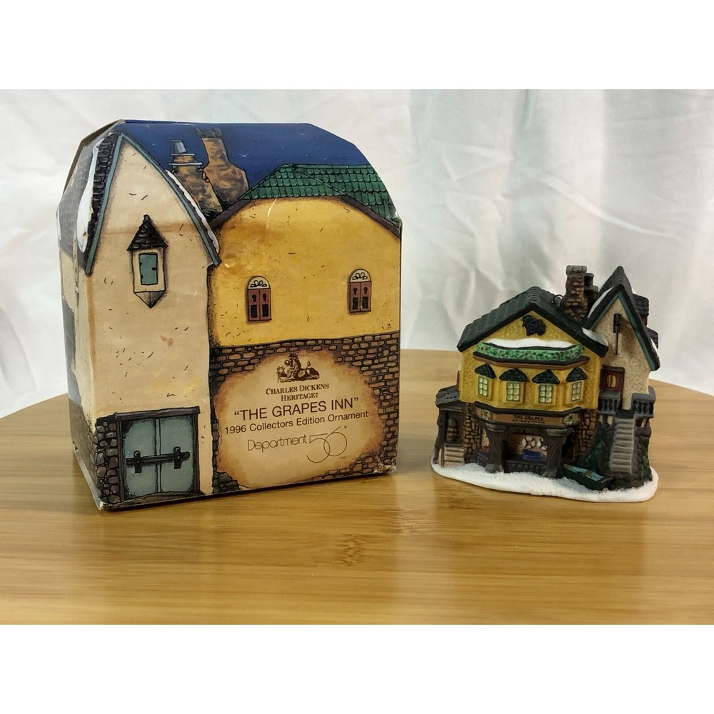 Dept 56 Heritage Dickens Christmas Village Series THE GRAPES INN Ornament